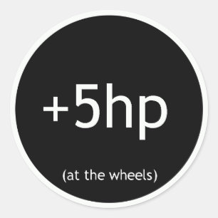 +5HP CLASSIC ROUND STICKER