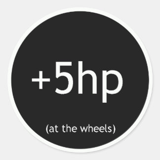 +5HP CLASSIC ROUND STICKER