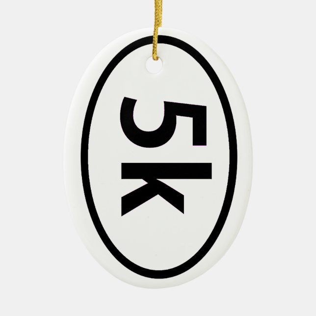 5k ceramic ornament (Front)