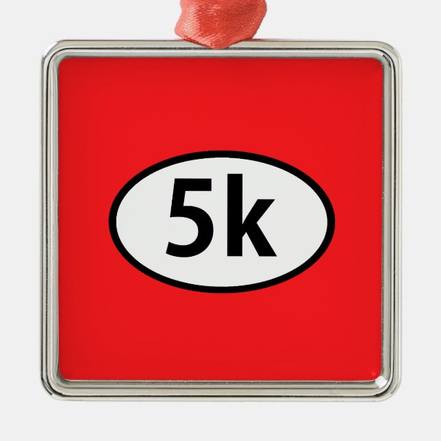 5k metal ornament (Front)