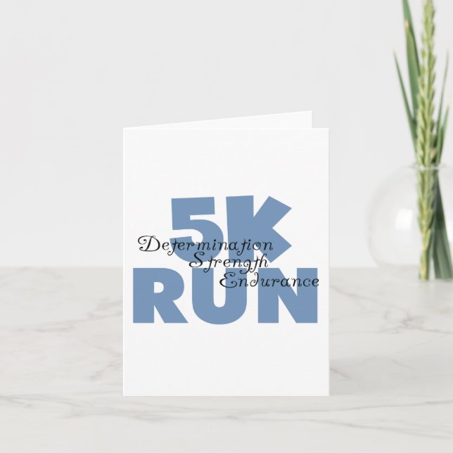 5K Run Blue Card (Front)