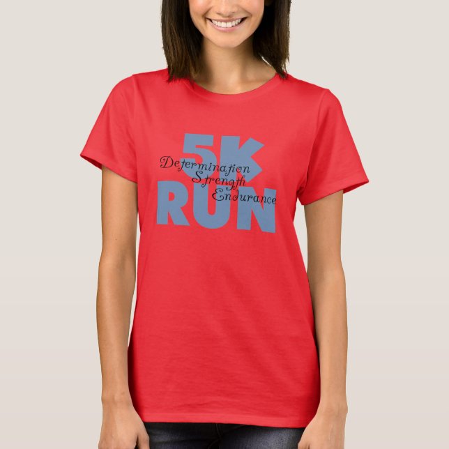 5K Run Blue T-Shirt (Front)