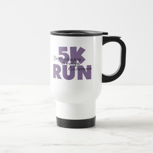 5K Run Purple Travel Mug (Right)