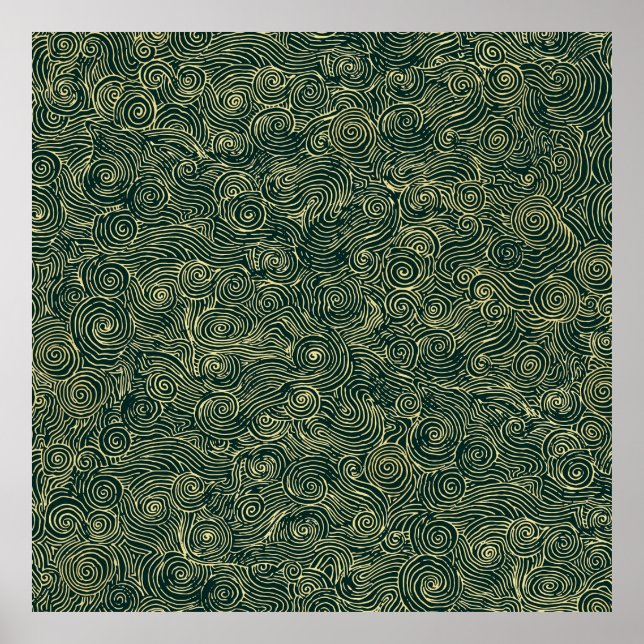 5k Traditional Chinese Design Background Wall Art (Front)