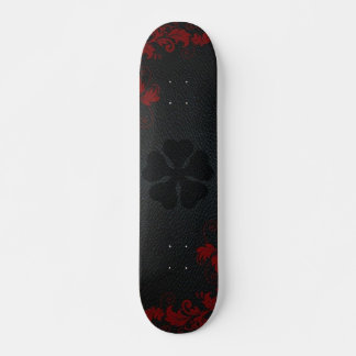 5leaf black clover skateboard