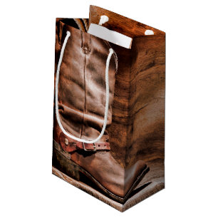 5lx3wx8.5h Petit sac cadeau Boots de cowboy Barre 