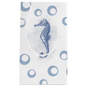 5lx3wx8.5h Petit sac cadeau Seahorse Ocean Beach
