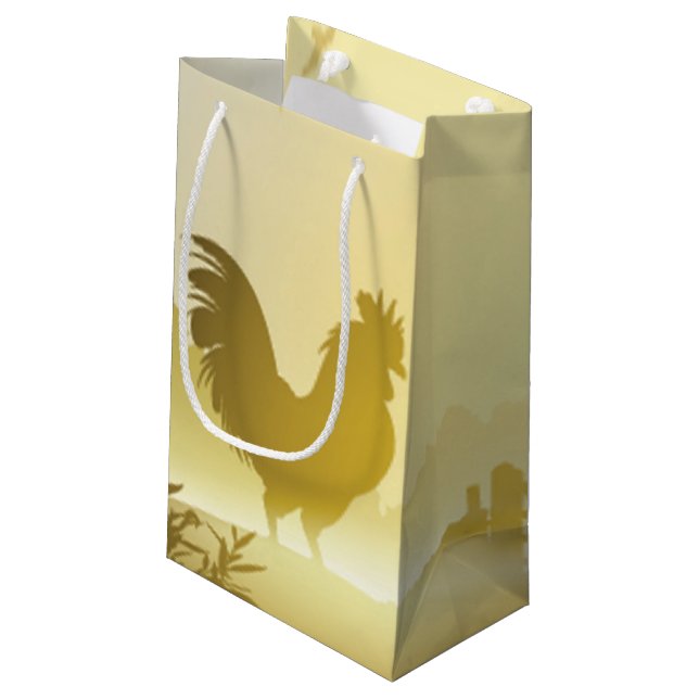 5lx3wx8.5h Small Gift Bag Sunny Morning Farm Count (Back Angled)