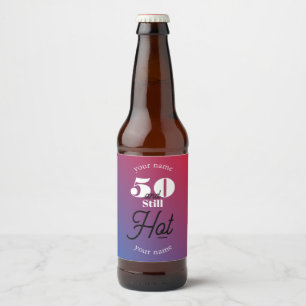 5O and still hot Beer Bottle Label