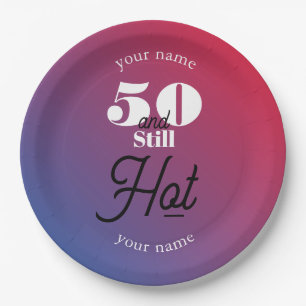 5O and still hot Paper Plate