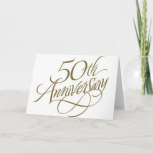 5Oth WEDDING ANNIVERSARY WISHES Card