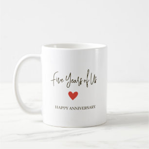 5th Anniversary – Five Years of Us Coffee Mug