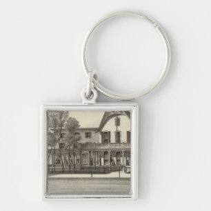 5th Avenue House, Ocean Beach, NJ Keychain