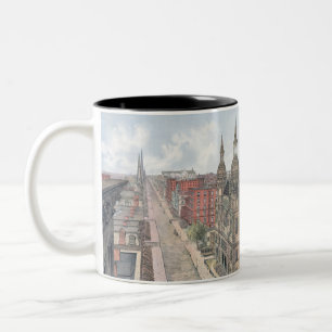 5th Avenue New York City Two-Tone Coffee Mug