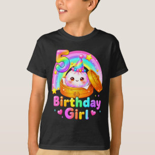 5th birthday girl dumpling kawaii pastel anime 5 T-Shirt