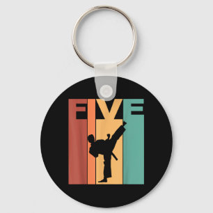 5th Birthday Karate Taekwondo Theme 5 Year Old Keychain