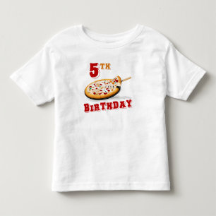 5th Birthday Pizza Party Toddler T-shirt