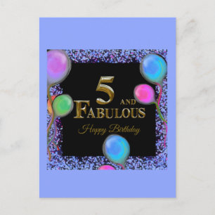 5th  Birthday  Postcard