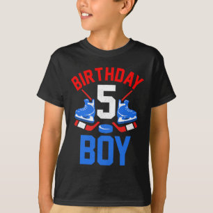 5th Birthday Shirt For Girls Boys 5 Yrs Old Ice Ho