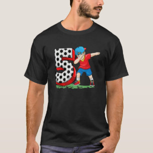 5th Birthday Soccer Themed Birthday Party 5 Years T-Shirt