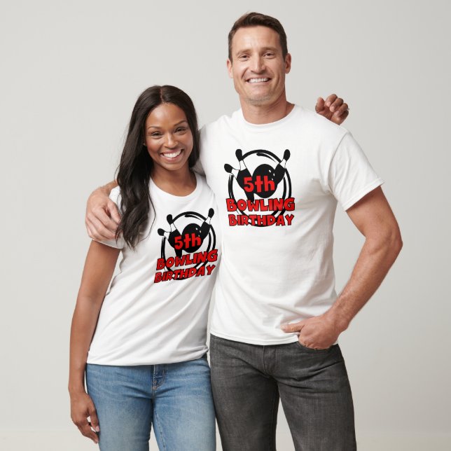 5th Bowling Birthday Tshirts and Gifts (Unisex)