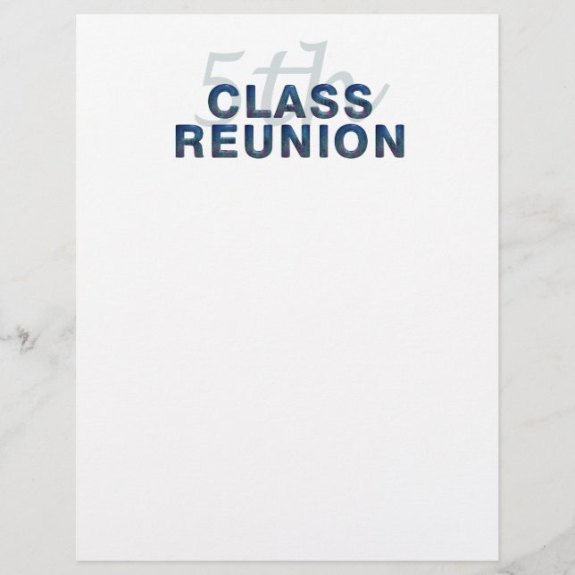 5th Class Reunion Flyer (Front)
