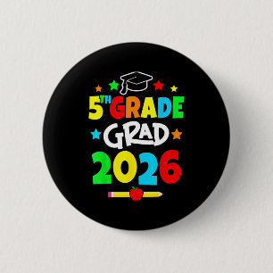 5th grade 2026 fifth grade grad elementary school 2 inch round button
