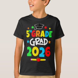 5th Grade 2026 Fifth Grade Grad Elementary School  T-Shirt