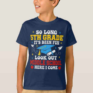5th Grade 5 Graduation Middle School Graduate Kids T-Shirt