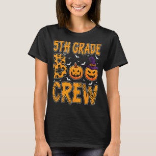 5th Grade Boo Crew Teacher Student Halloween Cost T-Shirt