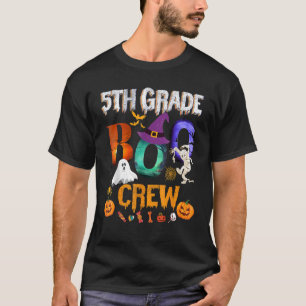 5th Grade Boo Crew Teacher Student  Halloween Cost T-Shirt