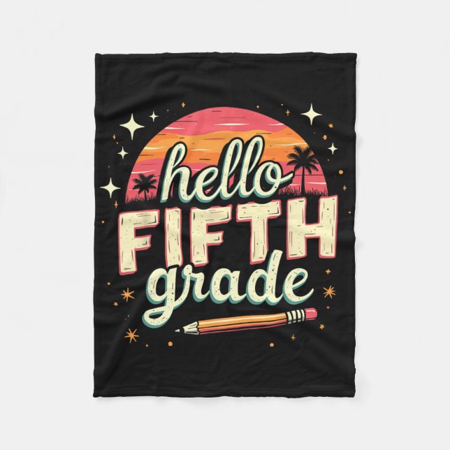 5th Grade Ck To School Essentials  Fleece Blanket (Front)