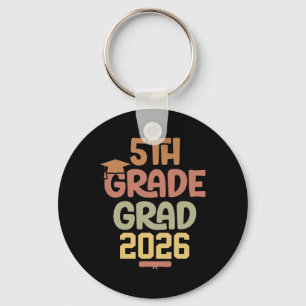 5th Grade Cl 2026 Graduate Elementary School Gradu Keychain