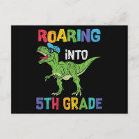 5th Grade Dinosaur First Day School Student Gift