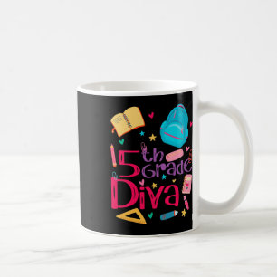 5th Grade Diva Teacher Girl Outfit Cute First Day Coffee Mug