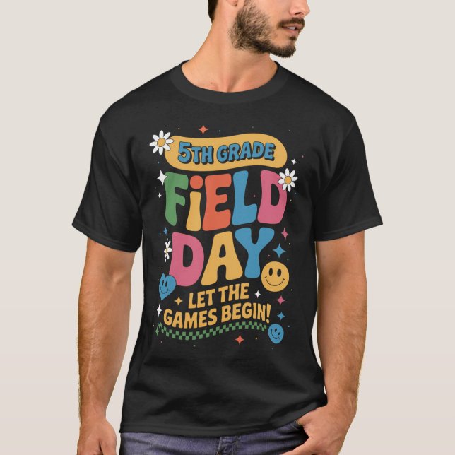 5th Grade Field Day Lethe Games Begineacher Boys G T-Shirt (Front)