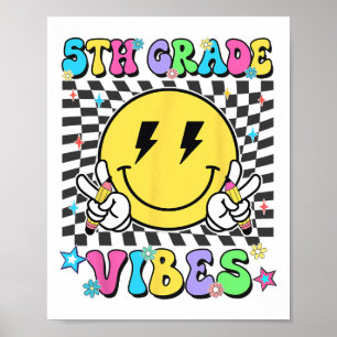 5th Grade For Girls Boys Teacher Fifth Grade Back Poster