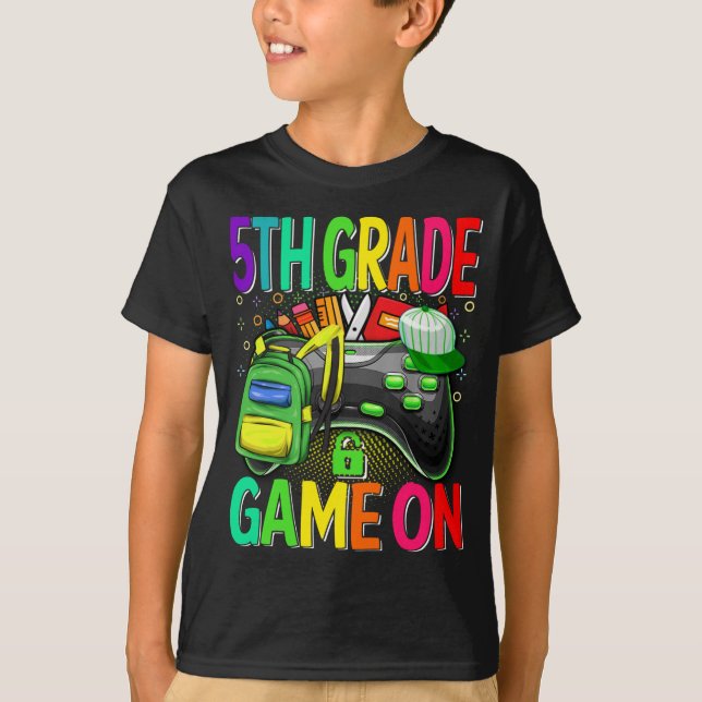 5th Grade Game On Back To School  T-Shirt (Front)
