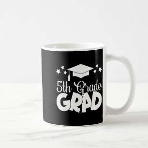 5th grade grad 2024 boys girls graduation cap gown coffee mug