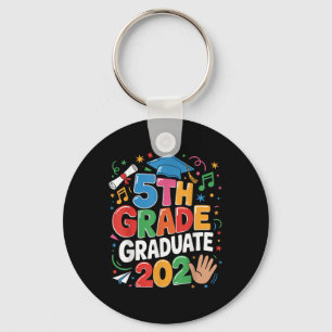5th Grade Graduate 2025 Celebration Fifth Grade Gr Keychain