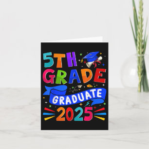 5th Grade Graduate 2025 Graduation Cl Of 2025 Kids Card