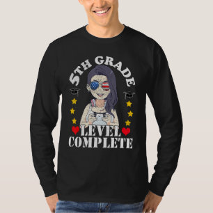 5th Grade Graduation 2022 Girl Sunglasses American T-Shirt