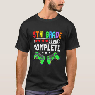 5Th Grade Graduation Level Complete Gamer Class Of T-Shirt