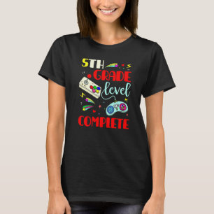 5th Grade Graduation  Level Complete Video Gamer T-Shirt