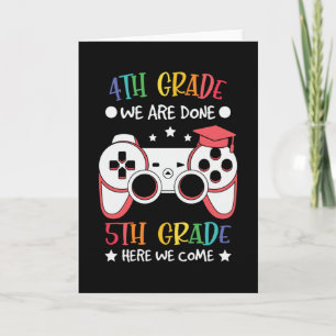 5th Grade Here We Come Back to School Video Gamer Card