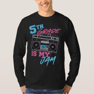 5th Grade Is My Jam Vintage 80s Boombox Teacher St T-Shirt