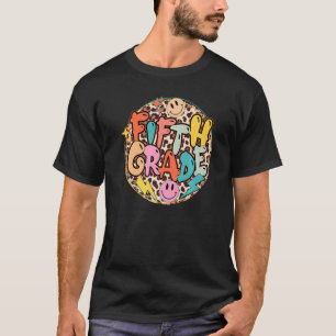 5th Grade Leopard Team Fifth Grade Teacher Back To T-Shirt