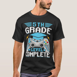 5th Grade Level Complete Gamer Cl Of 2024 Graduati T-Shirt