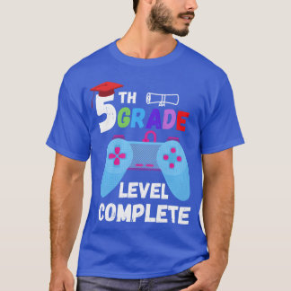 5th Grade Level Complete Gaming girl T-Shirt