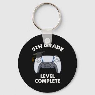 5th Grade Level Complete Graduation Gamer Boys Sch Keychain